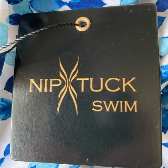 Nip Tuck Swim One Piece Suit NG2976PPB Blue Size 4 New - Picture 9 of 13
